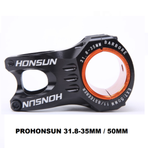 Potencia Corto CNC Prohonsun 31.8-35mm /Longitud: 50mm Ángulo 0° Negro