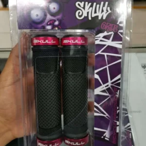 Grips Skull Goma Race Edition Borde rojo