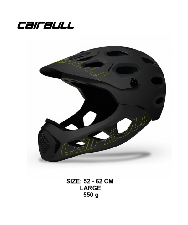 Casco DH/Enduro/XC Cairbull Mandíbula Extraíble Large Graduable 52-62cm Negro/Verde