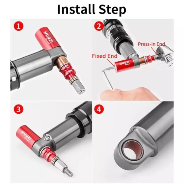 Herramienta Busing de Shox (Busing)  Marca Muqzi Aluminio Red - Imagen 2