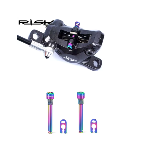 Tornillo Risk Titanio para Pastilla de Freno Shimano/Sram ( 1 Par)