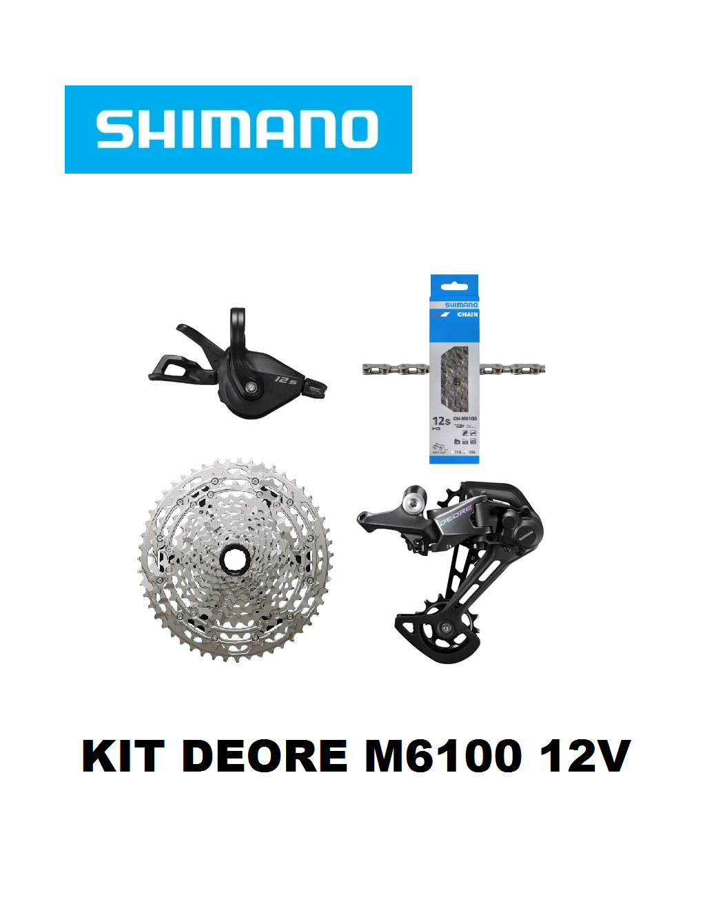 Kit de Transmision Shimano Deore M6100/6200 1x12v en Caja Original
