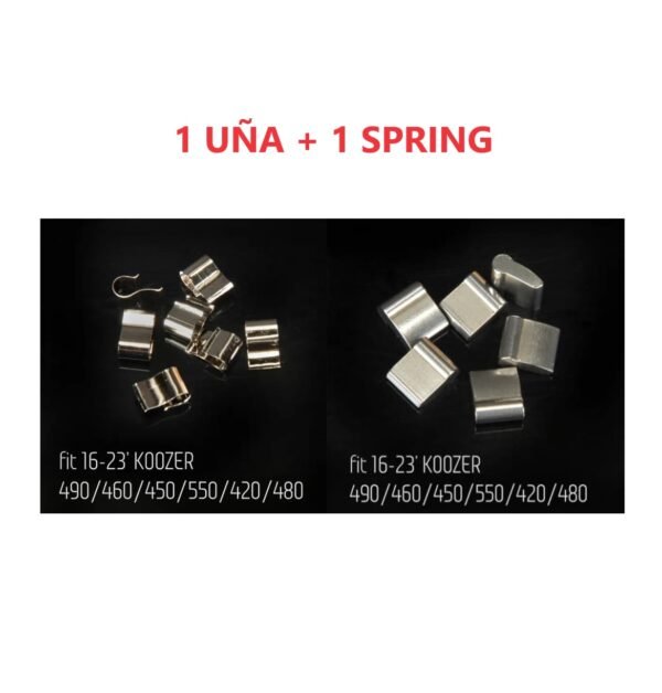 Uñas + Spring (Trinketes) de Mazas Koozer XM 490/460/450/550/420/480 (1 UND)