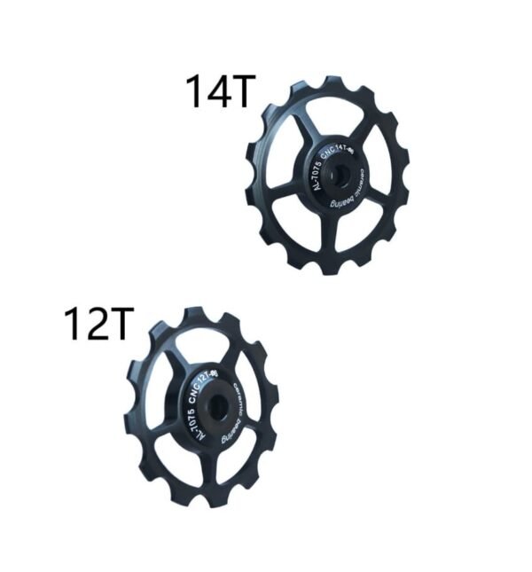 Roldanas de Ceramica 14/12T para Descarrilador Sram 12v Negro