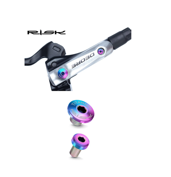 Kit de Titanio para Manetas de Frenos Hidráulicos Shimano Antiguo Tornasol RISK (4 Piezas)
