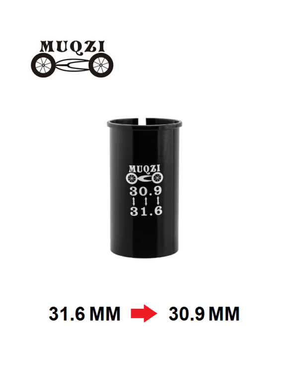 Adaptador de Tija Muqzi de 31.6 a 30.9mm Aluminio