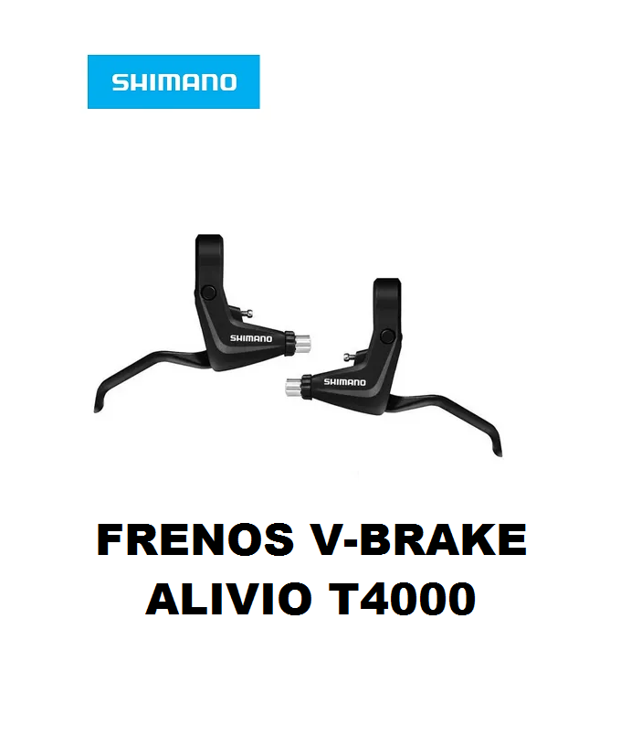 Juego de Palancas de Freno V-BRAKE Shimano Alivio T4000 Black (PAR)