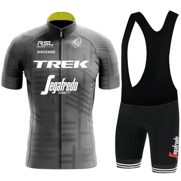 Conjunto Ciclismo Mod. Trek Segafredo 2023 L Gris/Negro