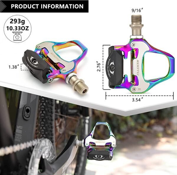 Pedal de Ruta Tanke TP-70 Light Tornasolado SPD Par - Imagen 2