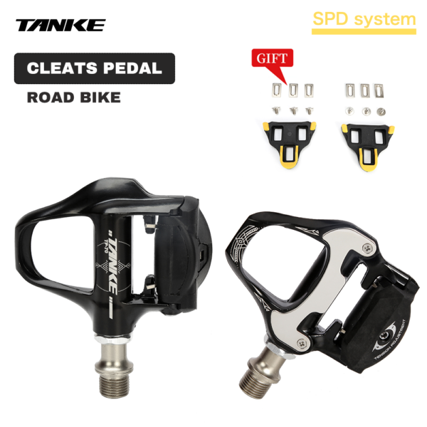 Pedal de Ruta Tanke Light Silver/Black SPD Par