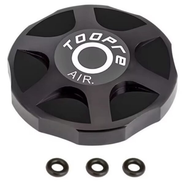 Tapa de Horquilla de Aire Toopre Aluminio CNC Rojo/Negro/Azul - Imagen 3