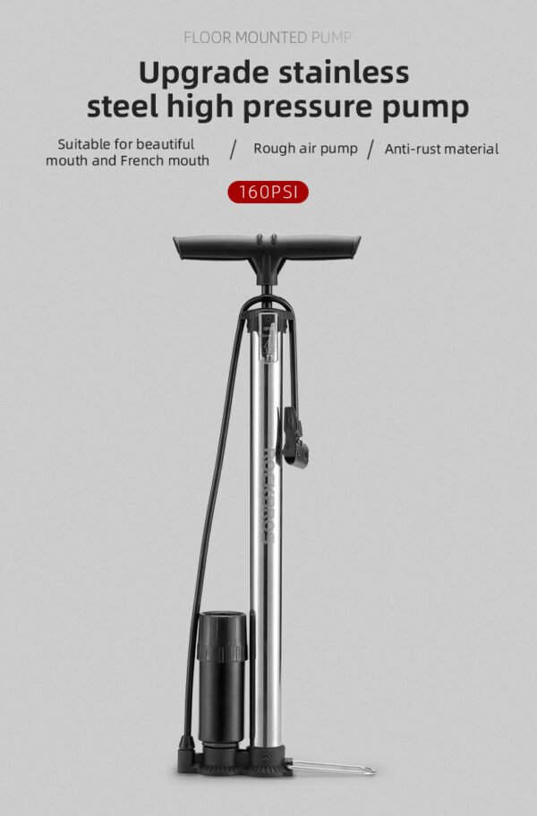 Inflador de Pie Rockbros A380-SS de 160psi - Imagen 4