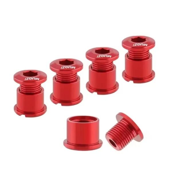Kit Tornillo para Biplato Muqzi 5mm Negro/Rojo/Dorado ( 5 Piezas) - Imagen 2