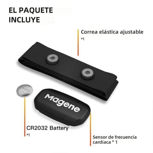 Banda de Sensor Cardiaco Magene H303 HR  Bluetooth4.2/ ANT+ - Imagen 2