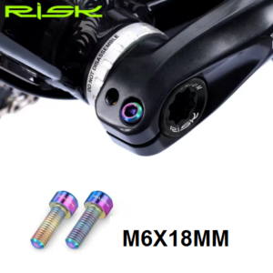 Tornillos Risk Titanio para Biela Hollowtech M6X18mm Tornasol ( 2pcs)
