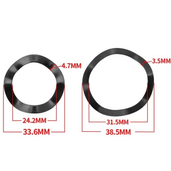 Arandela Ondulada (para bicicleta) de Botom Bracket/Biela 24mm ( 1 Und) Unica Medida. - Imagen 6