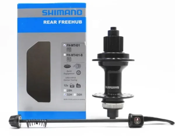 Maza Trasera Shimano Alivio FH-MT401 MicroSpline 9x135mm 32H Centerlook - Imagen 2