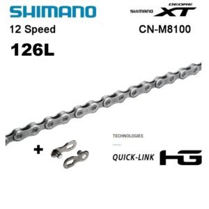 Cadena Shimano XT CN-M8100 12v 126L Japan Original OEM sin caja