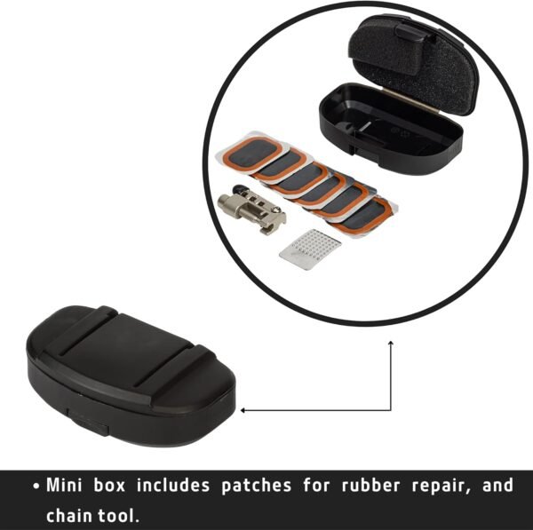 Portabotella Foundation "n+1" con kit de herramientas ( Allen, Torx, tronchacadena, desllantador, kit parches) - Imagen 6