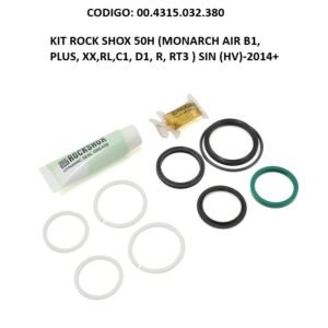 Kit de Servicio RockShox 50H Shox Monarch Air B1, Plus, XX, RL, C1, D1, R, RT3, SIN HV  (2014-2016) Codigo: 00.4315.032.380