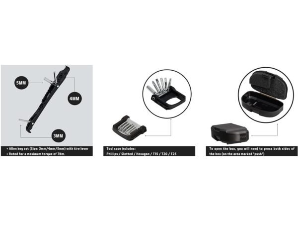 Portabotella Foundation "n+1" con kit de herramientas ( Allen, Torx, tronchacadena, desllantador, kit parches) - Imagen 9