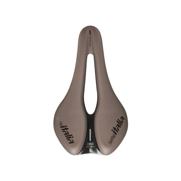 Sillín Selle Italia Novus Boost Evo Gravel TM – Superflow L (145×245 mm) 242 gr Mud Brown