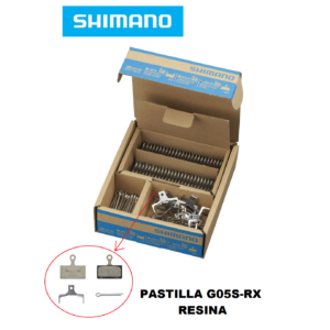 Pastilla Shimano G05S-RX Resina DEORE/SLX/XT/XTR 2 Piston "BULK" Oem