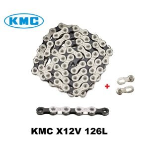 Cadena KMC X12V Silver/Black 126 Enlaces Original "OEM" a granel