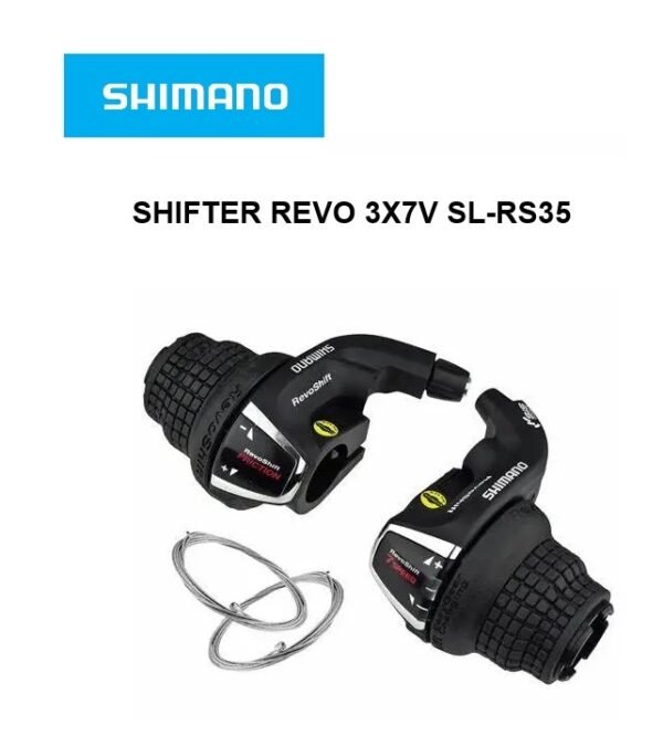 Juego de Shifter Shimano RevoShift 3x7v SL-RS35 en Caja