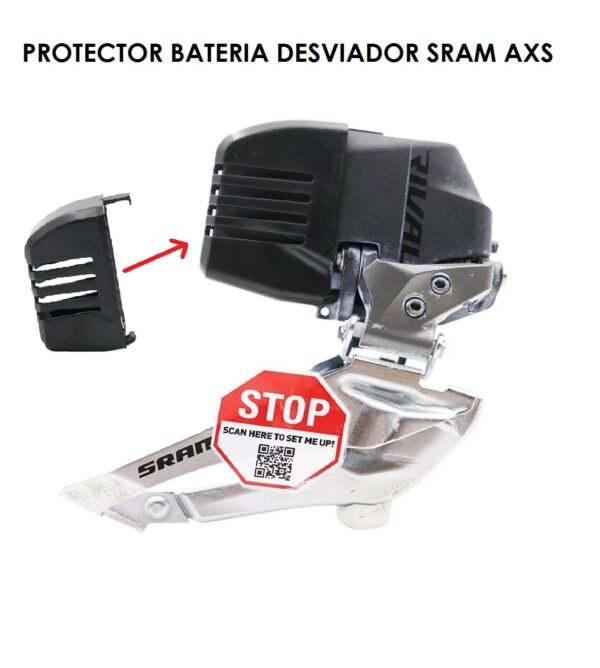 Protector de Bateria para Desviador Sram AXS RIVAL/FORCE/RED Alternativa Black