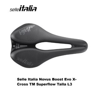 Sillín Selle Italia Novus Boost Evo X-Cross TM Superflow Talla L3 (145×245 mm) Negro 242 gr