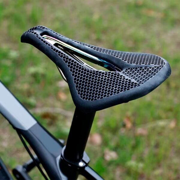 Asiento MTB 3D Nylon Silicona con Riel de Cromo Negro - Imagen 4