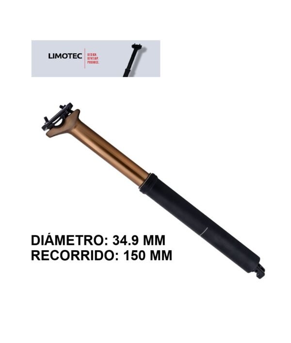 Dropper Limotec Alpha A1L 34.9x150mm Interna Vario Barra Gold ( sin mando)