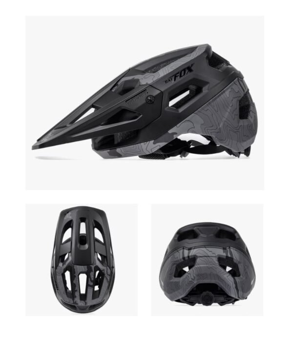 Casco MTB BATFOX LA-302 Diámetro 58-61 cm Large Negro Militar - Imagen 2