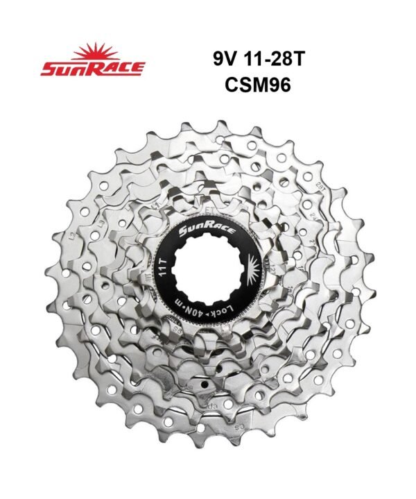 Piñon Ruta Sunrace CSM96 9v 11-28T HG Silver