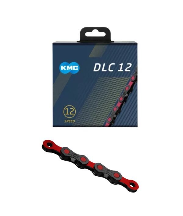 Cadena KMC X12 DLC 12v Negro/Rojo 126 Links Original