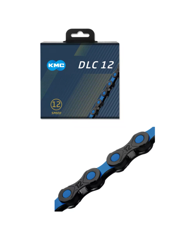 Cadena KMC X12 DLC 12v Negro/Azul 126 Links Original