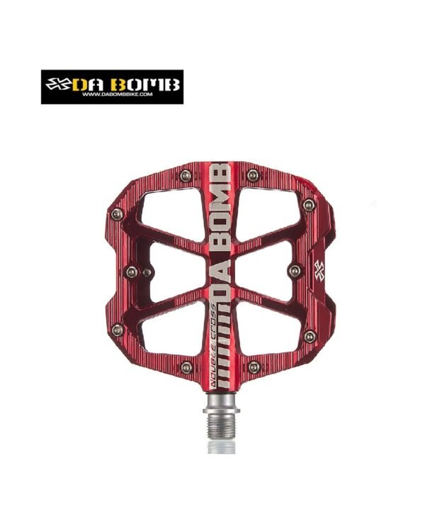 Pedales DABOMB Mod. Doble Cruz DH/ENDURO Rojo