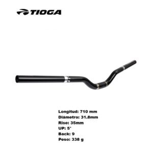 Manillar MTB Tioga 35rise 31.8x710mm Black Original
