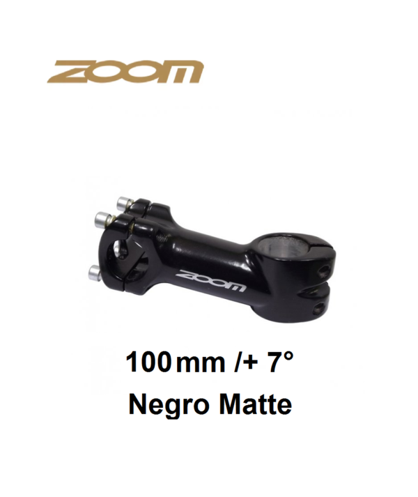 Potencia ZOOM Aluminio 100mm/+7° Black/White