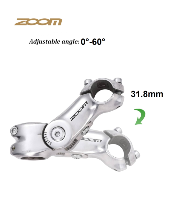 Potencia Regulable ZOOM Aluminio 0°-60° Silver