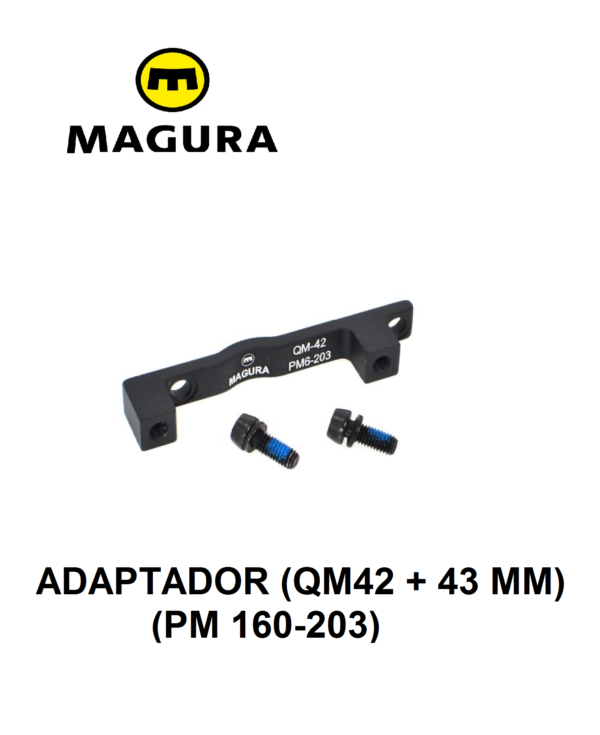 Adaptador de Disco Magura Post Mount QM42 + 43mm (FM 160-203) 34 g (incl. tornillos)