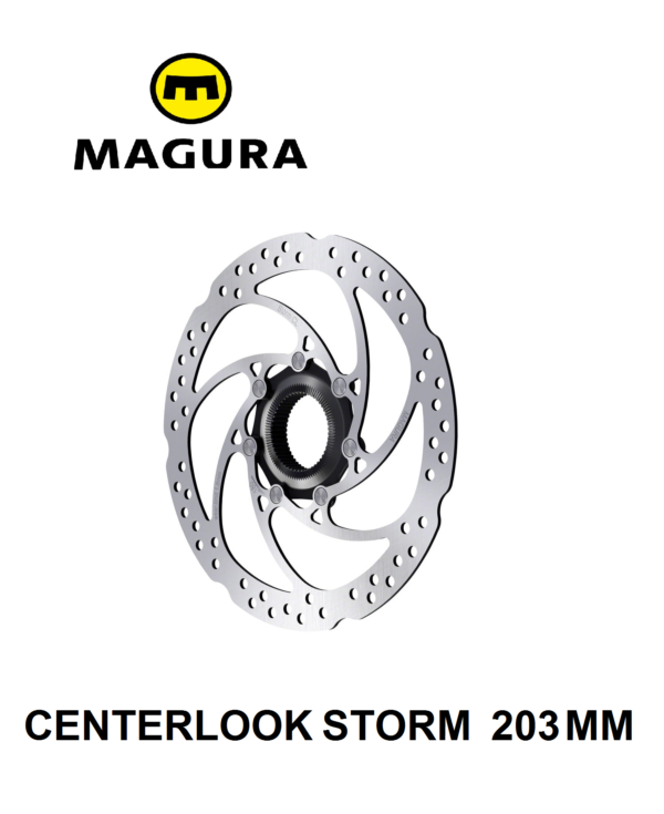 Disco Magura Centerlook Storm 203 mm con Ajuste para Eje Pasante (Espesor 2mm)