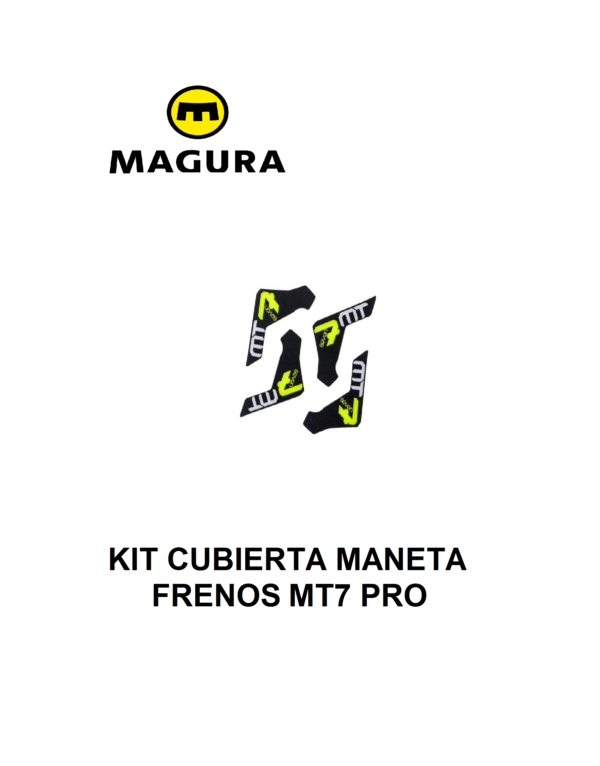 Kit de cubierta Magura para Manetas MT7 PRO Neon/Black (4 unid)