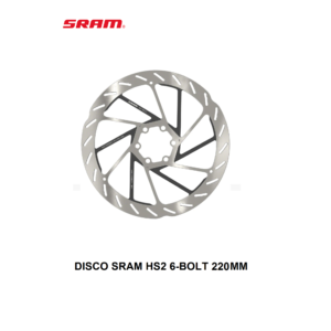 Disco de Freno Sram HS2 220mm de 6 tornillos (Grosor: 2mm) (00.5018.176.003)