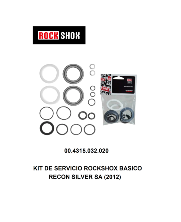 Kit de Retenes RockShox Basico para RECON SILVER SOLO AIR  (2012) – 00.4315.032.020