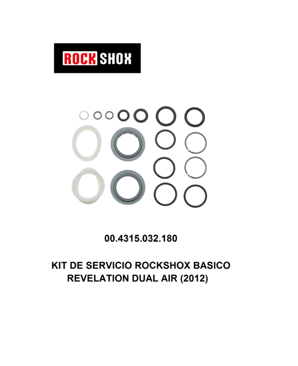 Kit de Retenes RockShox Basico para REVELATION DUAL AIR (2012) – 00.4315.032.180
