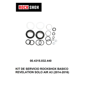 Kit de Retenes RockShox Basico para REVELATION SOLO AIR A3 (2014-2016) – 00.4315.032.440