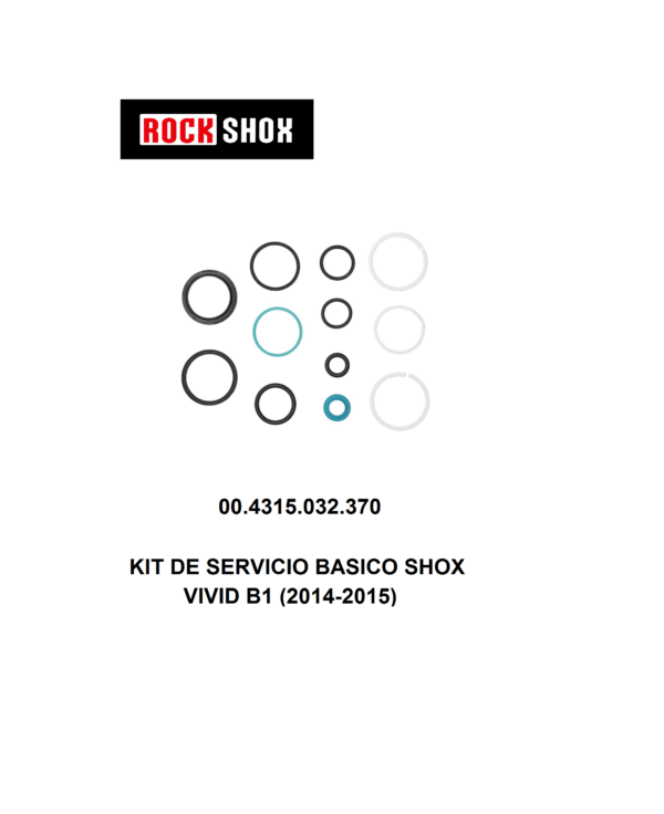 Kit de Retenes Rockshox Básico para Shox 50H VIVID B1 (2014-2015) – 00.4315.032.370