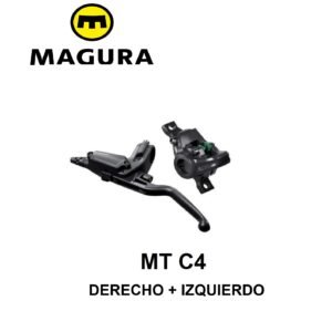 Set de Frenos Magura MT C4, palanca de 3 dedos Carbotecture, 2 pistones (1 PAR) Derech. + Izquierd.